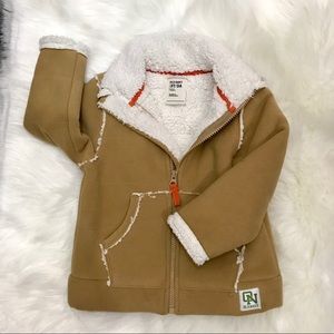 Old Navy Shearling-like kids jacket size 3T brown